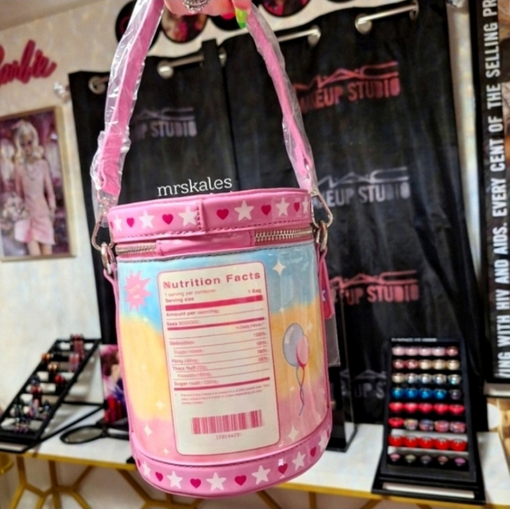Cotton Candy Bucket Crossbody Bag - Picture 8 of 12